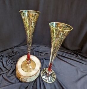 Pier 1 Imports Fluted Champagne Glasses